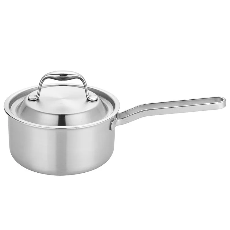 

304 Stainless Steel Milk Pot Noodle Cooking Instant Noodles Pot Infant Thermal niu nai guo Breakfast Sootless Non-Paintcoat Stee