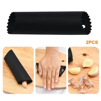 

2pcs Garlic Peeler Restaurant Protect Hands Solid Home Tube Roller Easy Clean Kitchen Tool Practical Manual Quick Soft Silicone