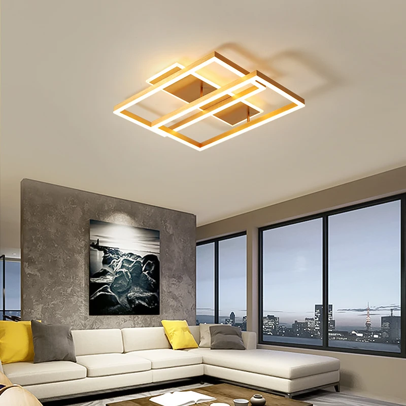 

Living room chandelier simple modern atmosphere home LED creative personality restaurant ring led ceiling chandelier