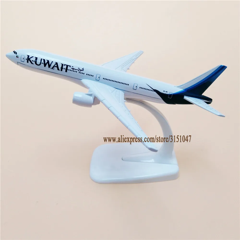 16 см сплав металла Air KUWAIT Airways B777 модель самолета KUWAIR Boeing 777 Airlines Стенд самолет