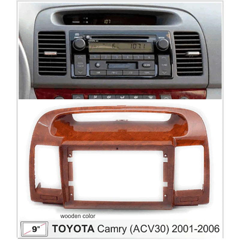 9 ġ 2Din ڵ  ú Ÿ ķ 5 2001-2006 ׷ г    CD DVD , Toyota Camry 5 