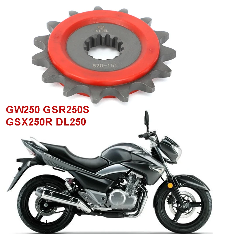 Передняя Звездочка цепи 27510-48H10-000 15T для Suzuki Inazuma GW250 GSR250S DL250 GW GSR DL 250 |