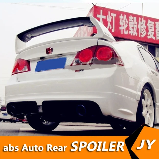 For Honda FD2 Civic Spoiler 2006 2011 Honda FD1 Civic 4PCS Spoiler ABS Material Car Rear Wing