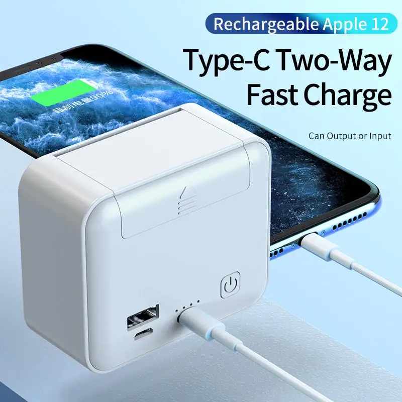 2020 new 2 in 1 10000mah Power Bank Type c USB Port For Phone Wireless Bluetooth Headset stereo noise reduction TWS Headset