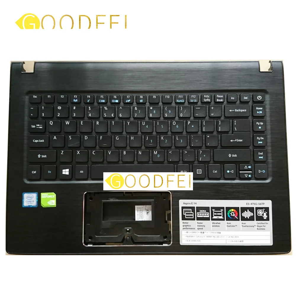 Б/у оригинал для Acer Aspire E5-475G E5-475 E5-475G-53Y1 E5-475G-56TP TX40 TMTX40 Palmrest верхняя крышка