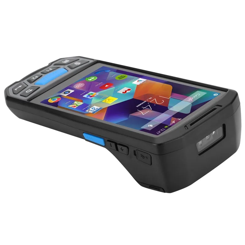 

Barcode Scanner 1D 2D Android pos terminal data collection uhf rfid nfc reader ip66 Rugged Industrial PDA scanner with printer