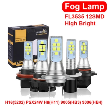 

For Audi A4 B7 B5 A6 C6 Q5 Honda Civic 2006-2011 Fit Accord CRV Car Fog Light H8 H11 HB3 HB4 PSX24W H27W H16 Led Bulb Day Lamp