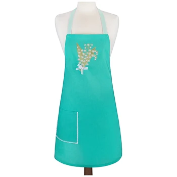 

Apron Lily of the valley, Tiffany, 100% Cotton, Embroidery