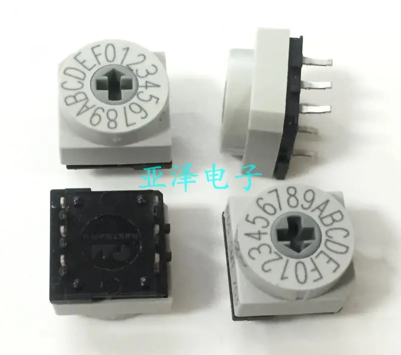 

5PCS/LOT HARTMANN Germany PT65 103 rotary dial switch, 16 bit 0-F encoding switch, 3:3 positive code