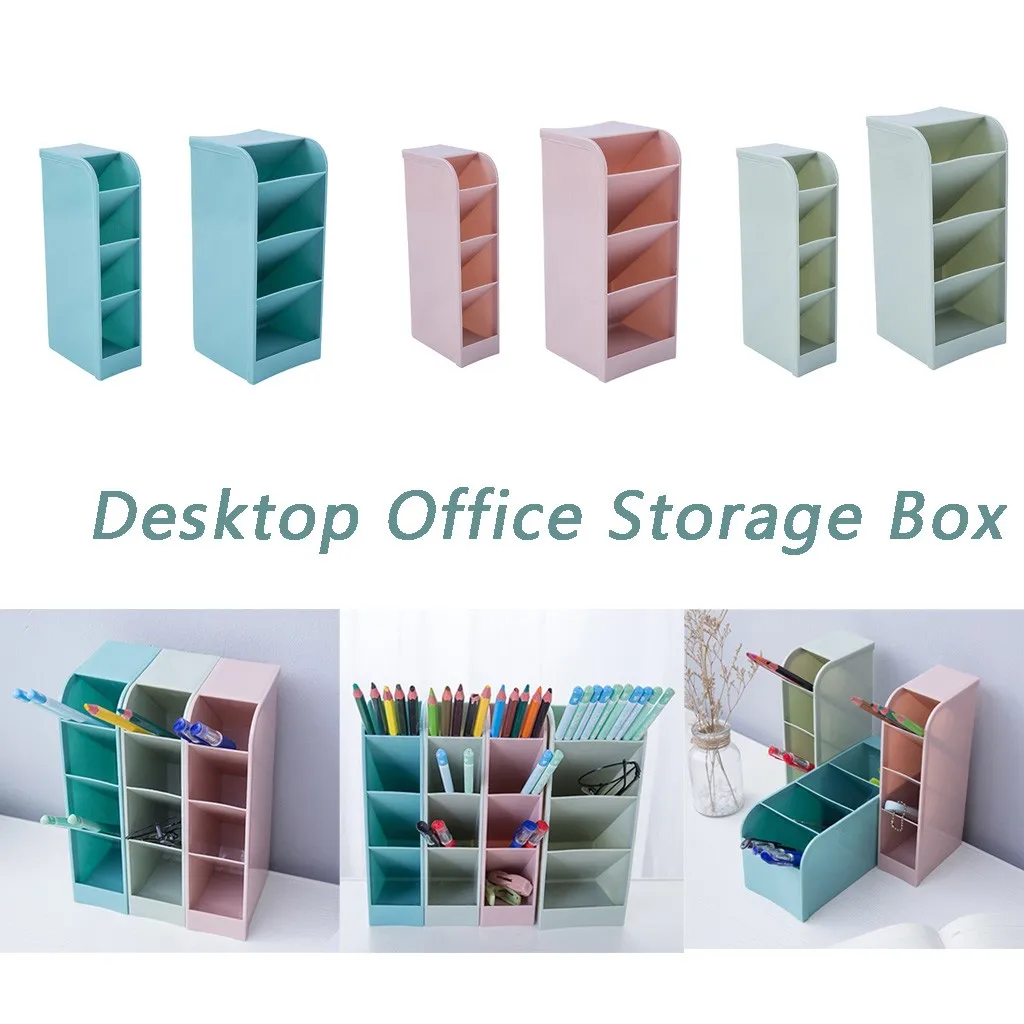 Многофункциональная 4 сетчатая подставка для ручек и карандашей, канцелярский стол, контейнер для хранения, офисный Настольный косметический контейнер, органайзер, коробка