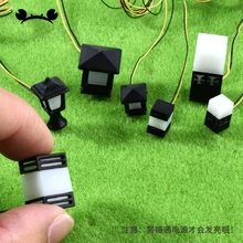 3 шт. модель газонный садовый светильник светодиодный Газон лампа освещение миниатюрный кукольный домик миниатюрное травяное освещение