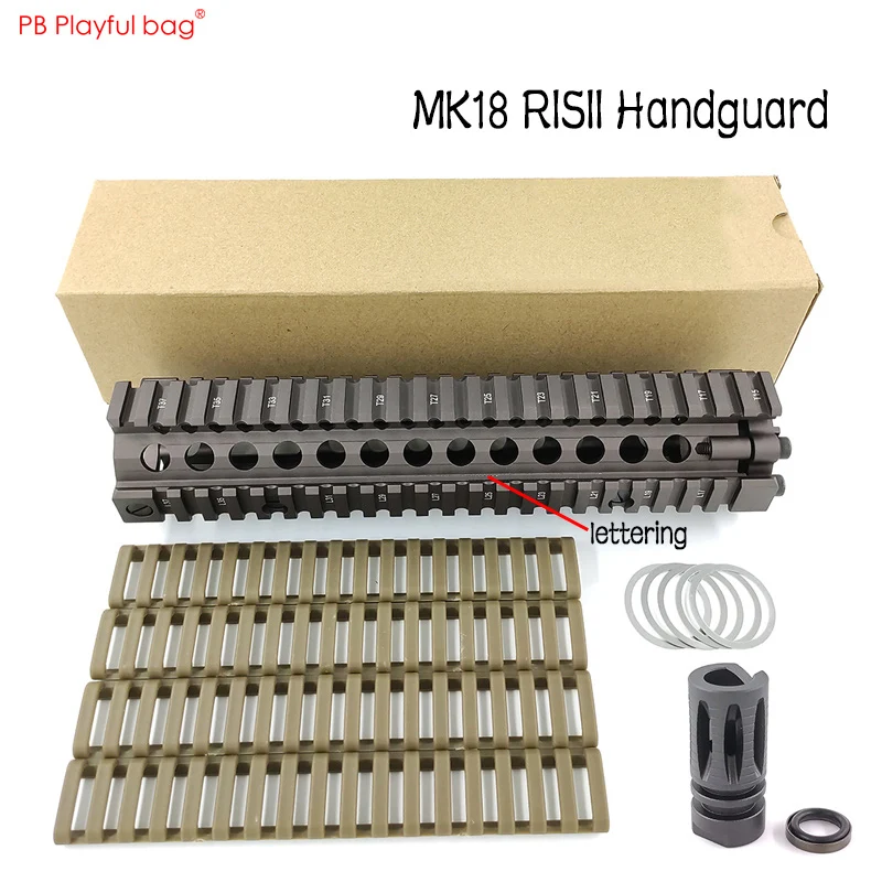 US $105.28 Playful bag 2019 Jinming9 FTM TTM general High Quality mk18 9inches Wolf Brown Handguard Upgrade Material handguard CSToy OB33