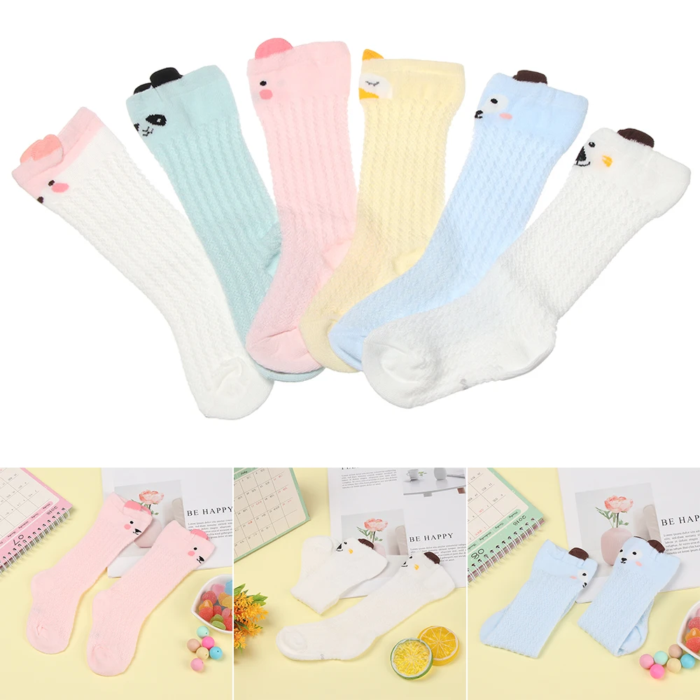 

1 Pair Baby Spring Autumn Long Stocking Anti-Mosquito Stockings Cute Long Stocking Infant Soft Breathable Leggings Knee Stocking