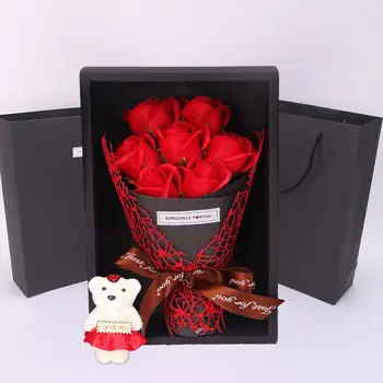 

Handmade Rose Bouquet Soap Flower Valentine's Day Christmas Mother's Day Gift New Year Gift Mini Bouquet Artificial Flower hot