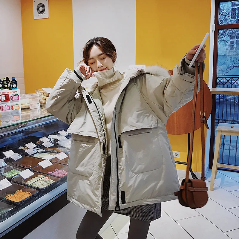 

Workwear Cotton Coat Women's Short 2019 New Style Dongdaemun Cotton Cotton-padded Clothes Korean-style Loose-Fit BF Students Lar