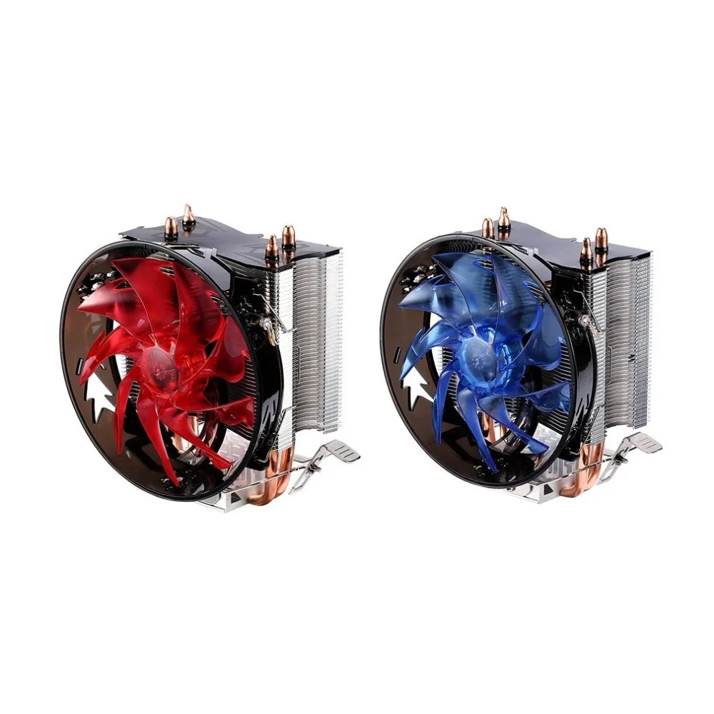 CPU Radiator Cooler Pure Copper Double Heat Pipe CPU Radiator Brass Tower CPU Fan Cooling for INTEL 775/1155/1156/1151/1150/1366