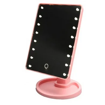 

Hot 360 Degrees Rotation Makeup Mirror Adjustable 16/22 Leds Lighted LED Screen Portable Luminous Cosmetic Mirrors CNT 66
