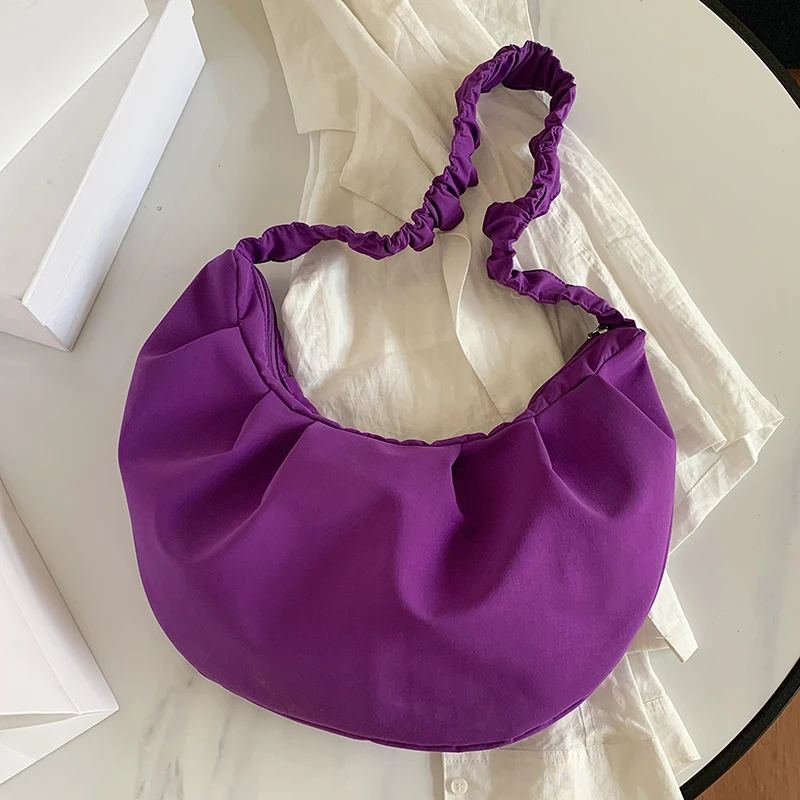 Solid Color Oxford Cloth Shoulder Bags For Women 2020 High Capacity