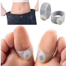 2 шт магнитотерапия продукты для похудения быстрая потеря веса Сжигание Жира Уменьшить сжигание жира тела силиконовый массажер для ног Магнитные Кольца для пальцев ног