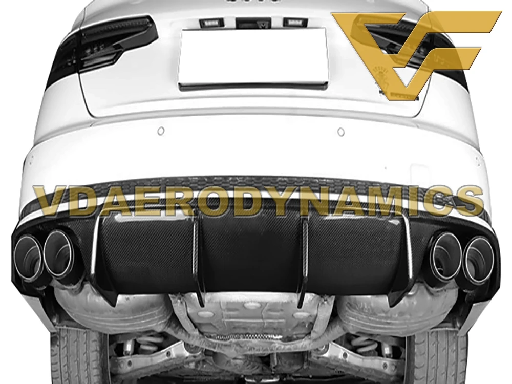 Подходит для 13-16 17-19 Audi B8 B9 A4 S4 VAD-K карбоновый задний диффузор для губ Бампер Комплект-5 стилей на выбор