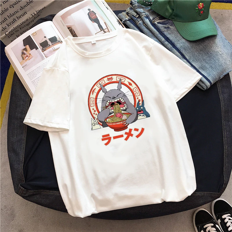 korean Cute cartoon noodles cat casual Ulzzang tee tops punk clothes harajuku vintage dropshipping album print t shirt feminina
