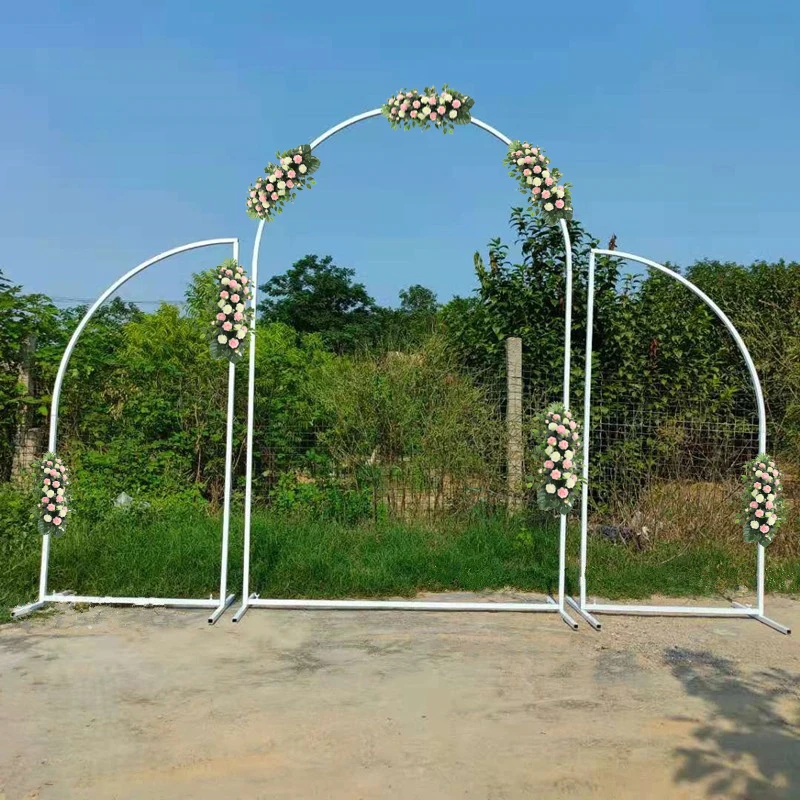 3 Pcs/set Wedding Arch Set Background Decoration Flower Stand Birthday Party Outdoor Balloon