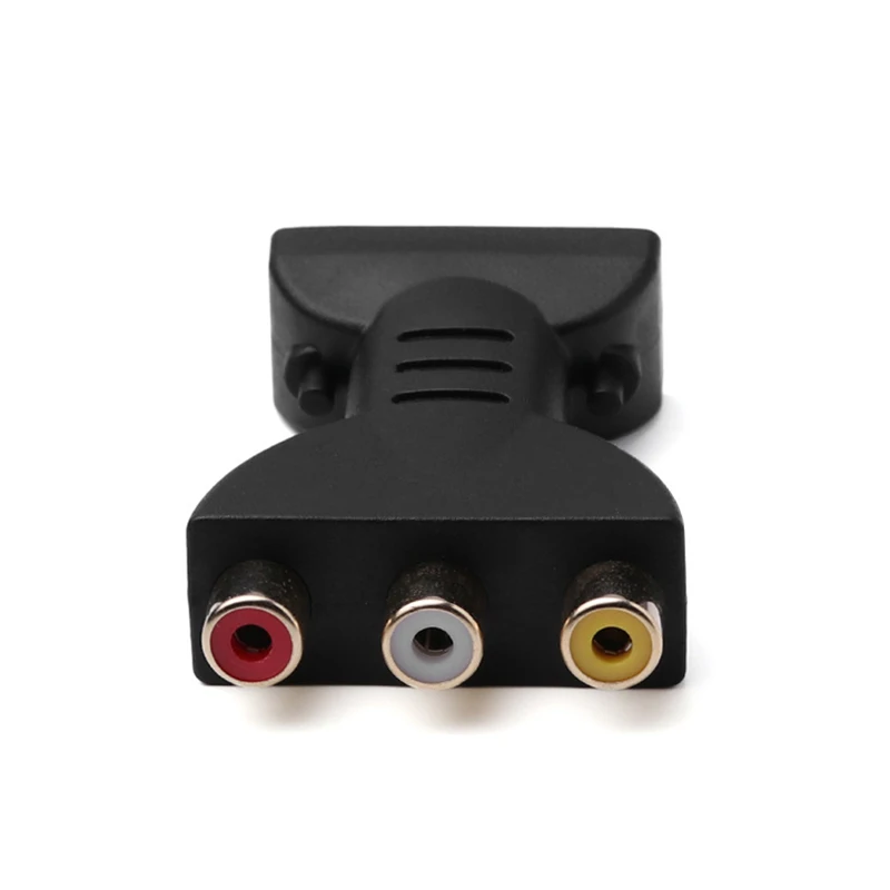AV Digital Signal HDMI To 3 RCA Audio Adapter Component Converter Video For HDTV, DVD, Projector, Home Theater Systems Dropship