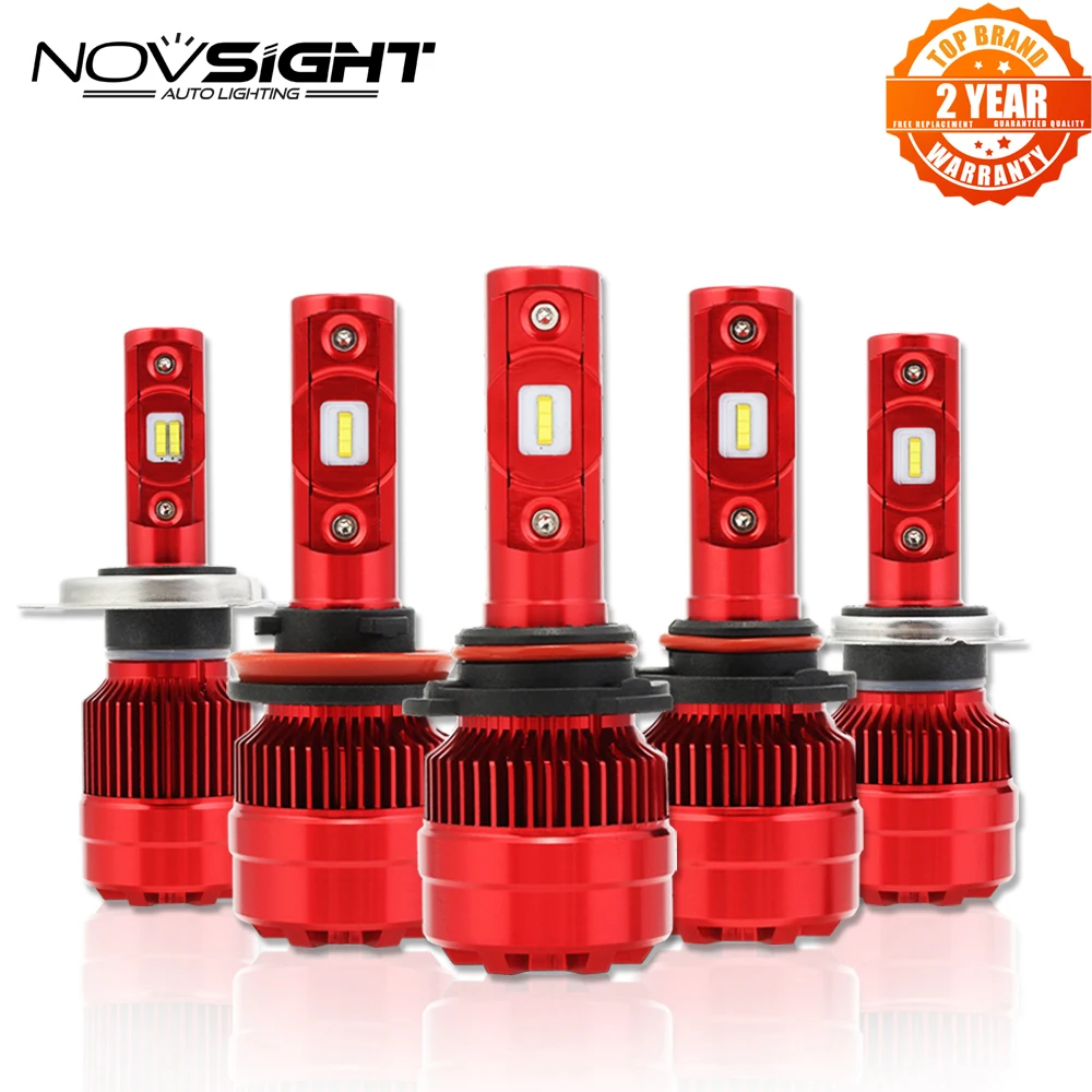 NOVSIGHT H7 Led H11 H8 H9 Автомобильная передняя фара Лампа 9005 HB3 9006 HB4 60 Вт 8000LM автомобильные