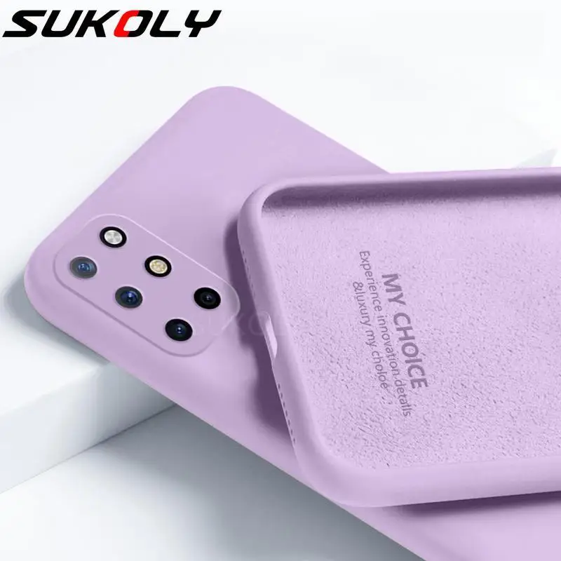 

Original Liquid Silicone Case For OnePlus 8T Nord 8 Pro 7 7T Pro 6T 6 Soft Shockproof Full Case Candy Color Silky Back Cover