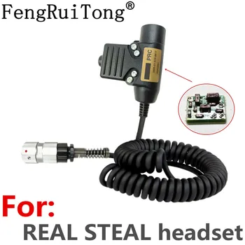 

Tactics U94 PTT AMPLIFIED version for REAL STEAL headset for PRC-148 PRC-152 Radio Nexus 3M comtacs/MSA Dynamic MIC headset