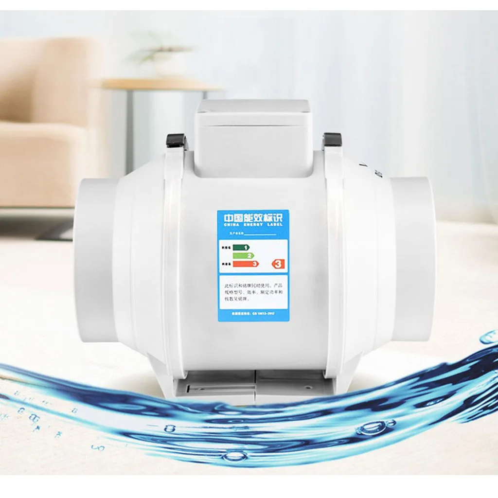 4 дюймовый шланг Inline Бильге воздуходувки, 12V 235 CFM тихий для лодки RV, белый