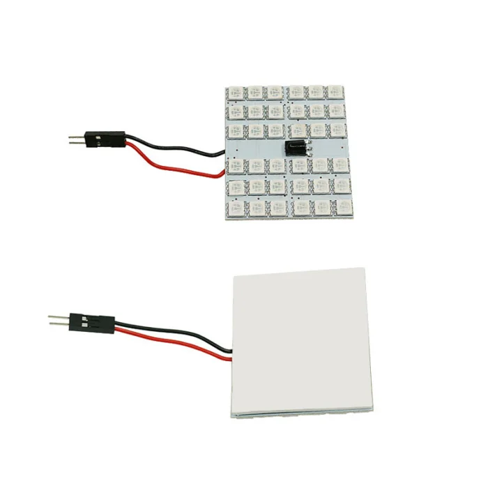 Дропшиппинг 1 пара автомобилей гирлянда купол свет RGB 36SMD светодиодный панель Авто Интерьер лампы свет с пультом дистанционного управления OE88