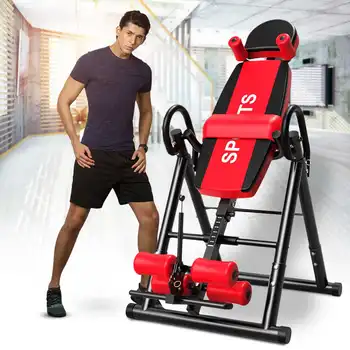 

Inversion Table Fitness Chiropractic Back Stretcher Safety Reflexology Pain Relief Home Gym Training Foldable Upside Down Device