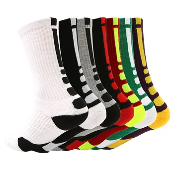

ew Men's Socks Compression Long Tube Basketball Socks Men Cotton Towel Bottom Outdoor Sports Men Socks Hot High Quality