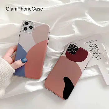 

GlamPhoneCase Art Color Blocks Phone Case For iPhone11Pro/Max X XS Max XR Soft Silicone Cover For iPhone11 7 8 6 6s Plus Case