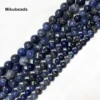 Wholesale Natural Sodalite Stone Smooth Round Loose Bead 15" Strand For Making Jewelry DIY Free shipping 6mm 8mm 10mm 3