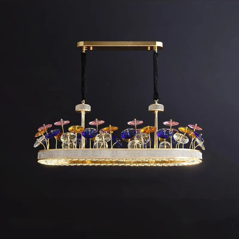 K9 Crystal Luxury LED Chandeliers For Living Room Lobby Villa Creative Lighting Hanging Fixtures Postmodern Large Art Chandelier | Освещение