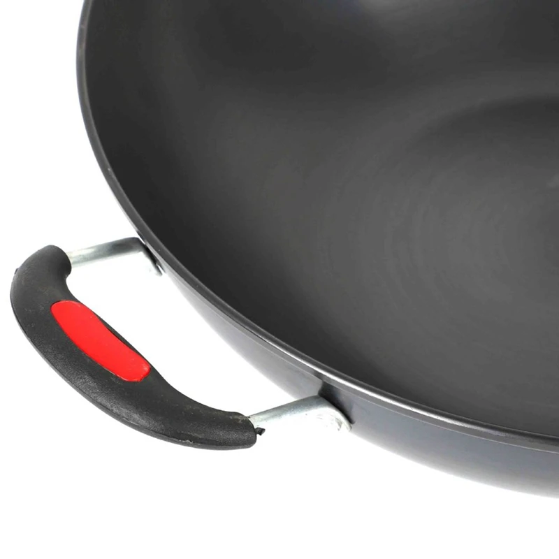 Stainless Wok Non-Paintcoat Gas Nitrogen Wok Stir-Fry King Wok Traditional Round Bottom Wok