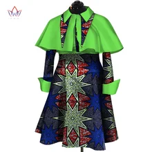 Осенне-зимние африканские платья с восковым принтом для женщин Bazin Riche женское платье-накидка с длинными рукавами одежда в африканском стиле WY3206