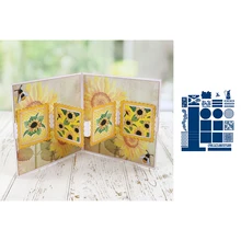 

Box Series Background Cardshape Metal Cutting Dies Scrapbook Diary Decoration Stencil Embossing Template DIY Greeting Card 2021