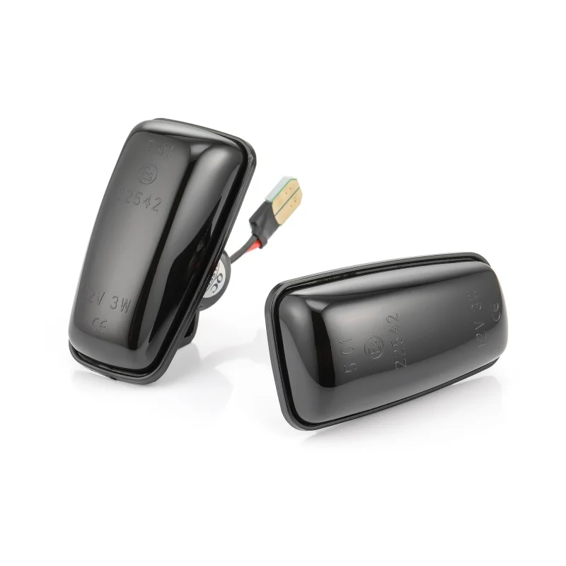Black Для peugeot 106 II 306 406 806 Expert Partner светодиодный Динамический указатель Поворота Боковой габаритный светильник последовательная мигающая лампа для Citroen Fiat - Испускаемый цвет: Black