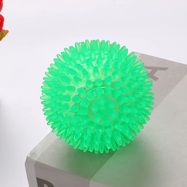 green Звуковые игрушки, забавные Домашние животные, собака, щенок, кошка, мяч, игрушка, ПВХ, звук жевания, мяч, собаки, игра, подающий писк, игрушки, товары для домашних животных - Цвет: green