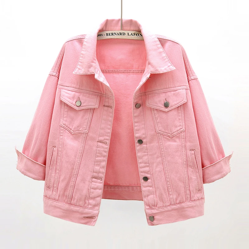 three quarter sleeve denim jacket