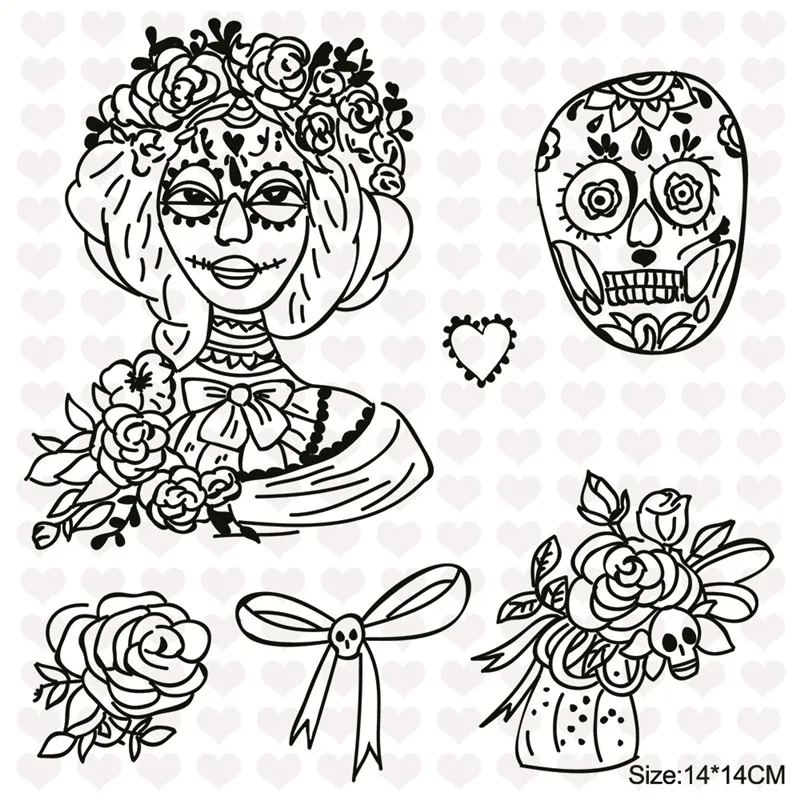 InLoveArts/украшение на Хэллоуин/прозрачные силиконовые штампы для скрапбукинга/изготовления открыток/детские товары для Хэллоуина - Цвет: 163