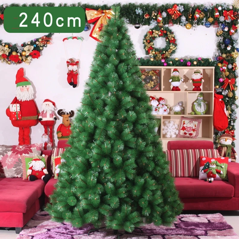 240cm Christmas tree green Pine artificial merry decorations for home | Дом и сад
