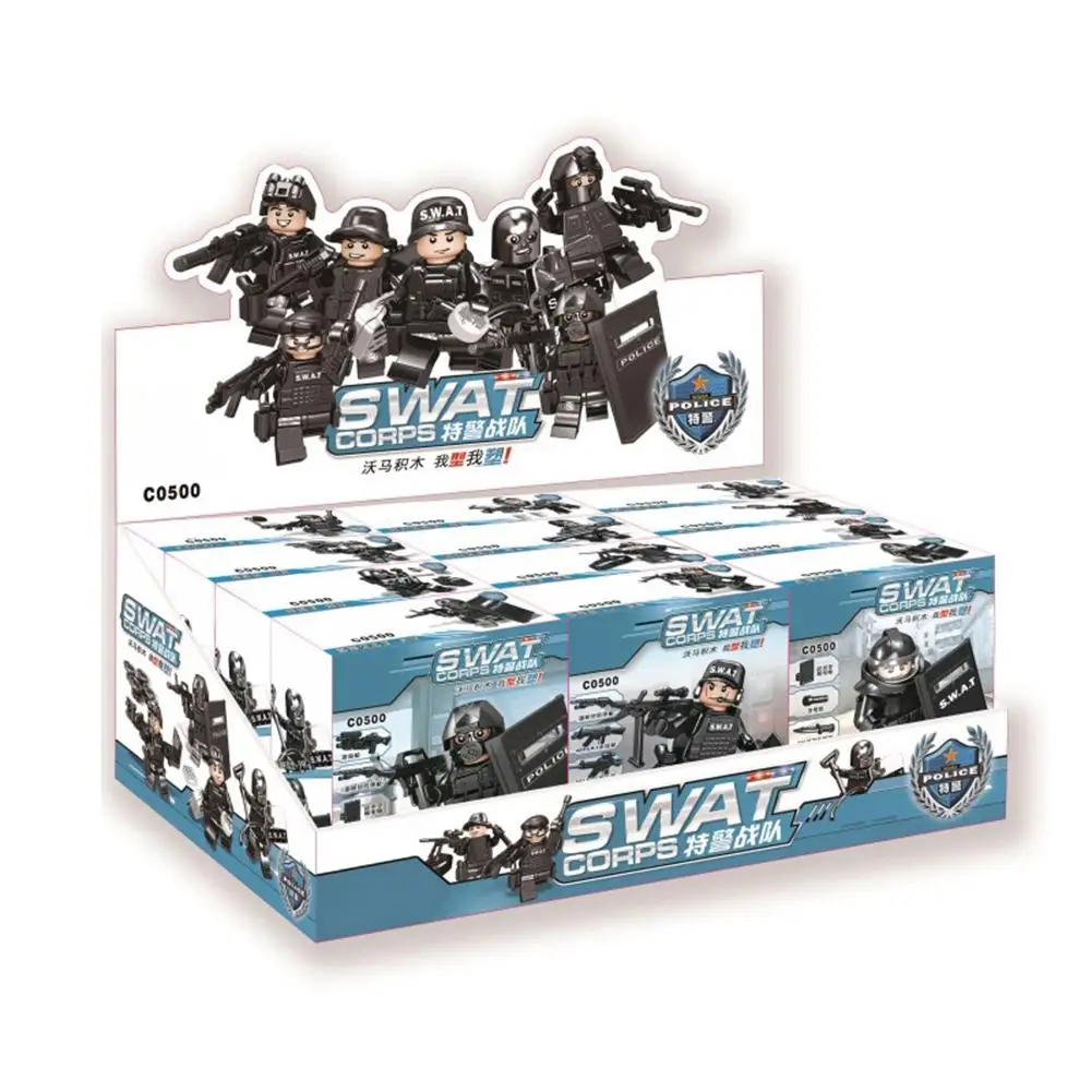 Legoings Armed SWAT строительные блоки детские игрушки Новая военная команда спецназ