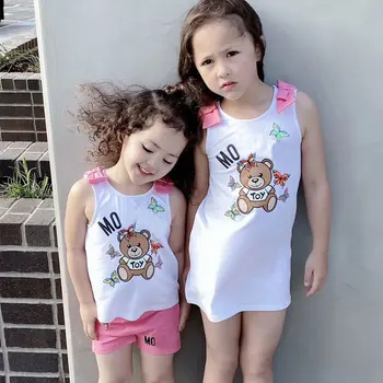 

High quality Baby Girls Clothing Set Girls Short Sleeve T-shirt+Shorts 2Pcs Clothing Set Infant Girls Dresses