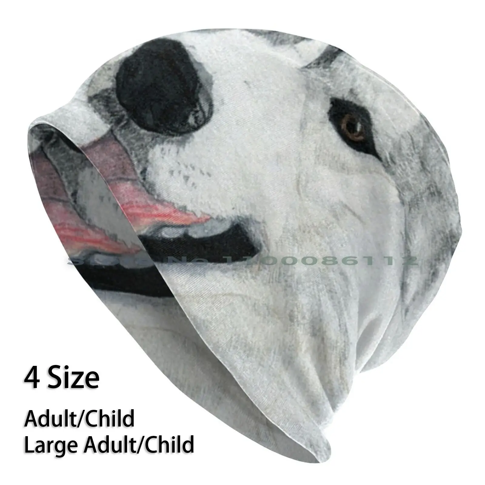 Berretti Heidi-Siberian Husky Cappello Lavorato A Maglia Heidi Siberian Husky Matita Colorata Acquerello Pastello Liz Domett Artista Della Nuova Zelan