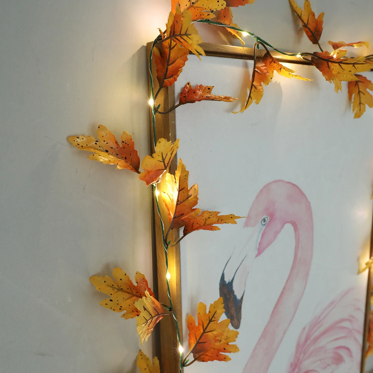 

LED Thanks Giving Decor Maple Leaves Halloween Fall Berry Party Maple Leaf String Light Christmas String Light 2M 20LED Xmas