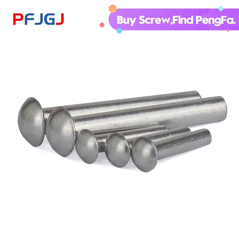 

Peng Fa M1.5 M2 M2.5 M3 M4 M5 M6 GB867 Round Aluminum Solid Rivet Alloy Self-plugging Rivet HW173